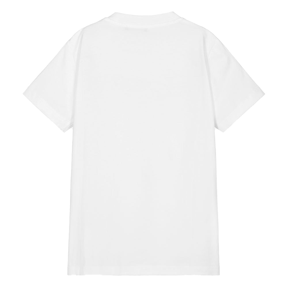 Balmain Unisex Golden Logo T-Shirt White - Balmain KidsT-shirts