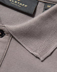 Belstaff Men's Embroidered Patch Cotton-Pique Polo Grey - BelstaffPolos