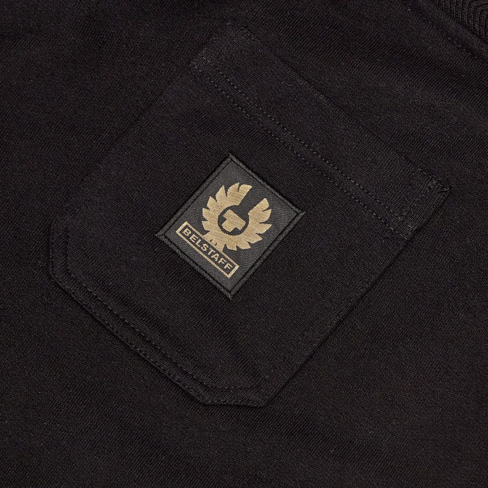 Belstaff Mens Fleece Cotton Joggers Black - BelstaffSweat Pants