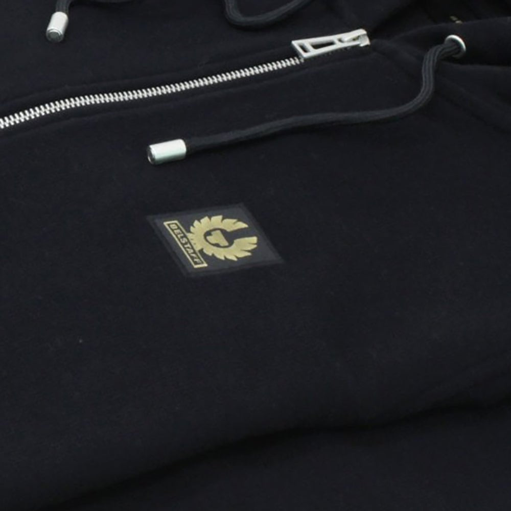 Belstaff Men&#39;s Hoodie Cotton Loopback Jersey Black - BelstaffHoodies
