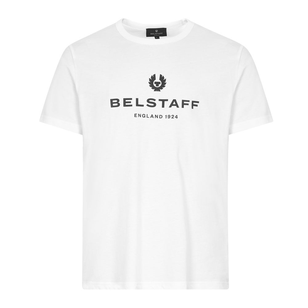 Belstaff Mens Logo T-shirt White - BelstaffT-shirts