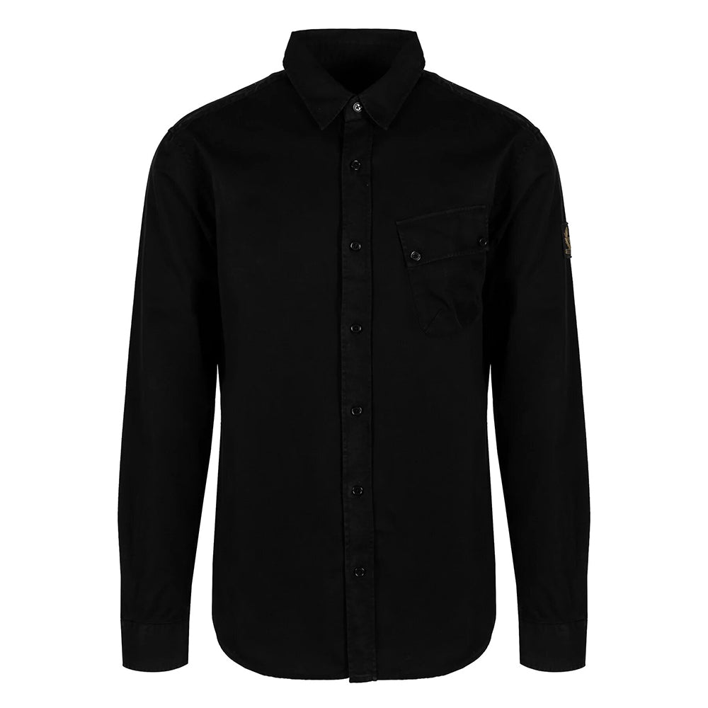 Belstaff Mens Pitch Shirt Black - BelstaffShirts