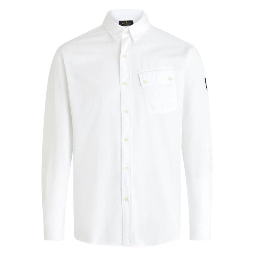 Belstaff Mens Pitch Shirt White - BelstaffShirts