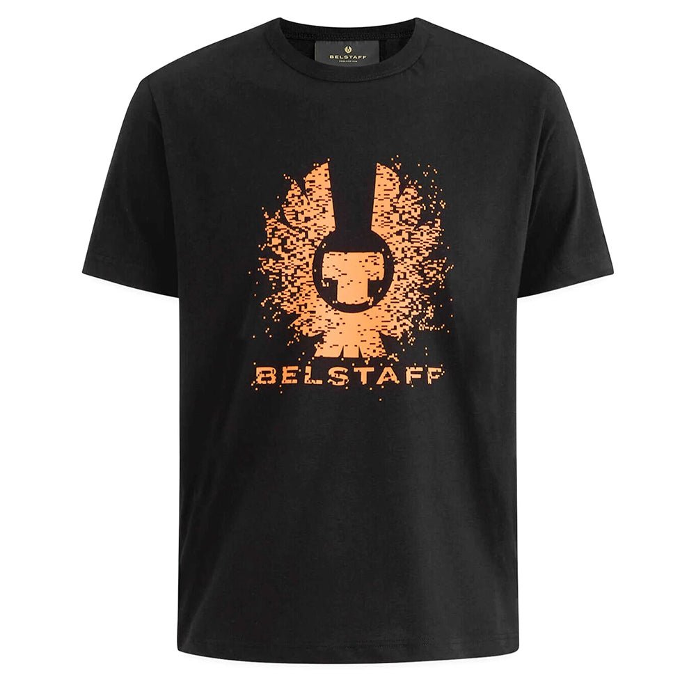 Belstaff Mens Pixelation T-shirt Black - BelstaffT-shirts
