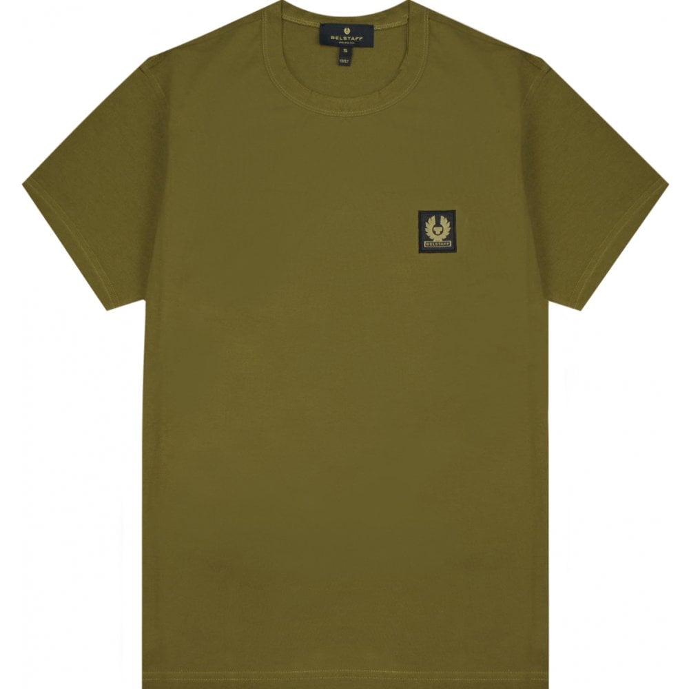 Belstaff Men&#39;s Short Sleeve Tee Olive Green - BelstaffT-shirts