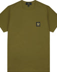Belstaff Men's Short Sleeve Tee Olive Green - BelstaffT-shirts