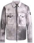 Belstaff Mens Wave Dye Tactical Overshirt Silver - BelstaffShirt Jackets