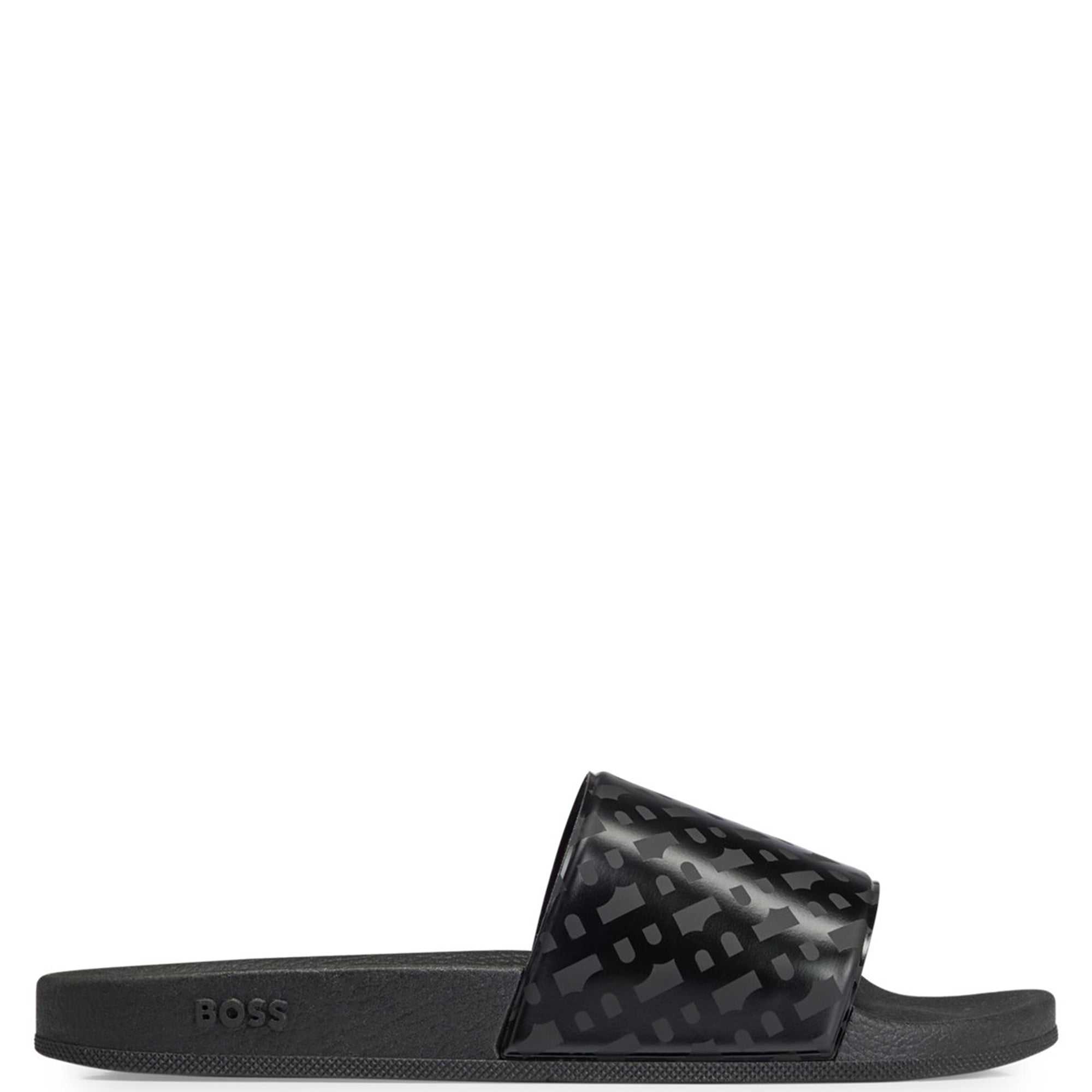 Boss All Over Print Sliders Black - BossSliders