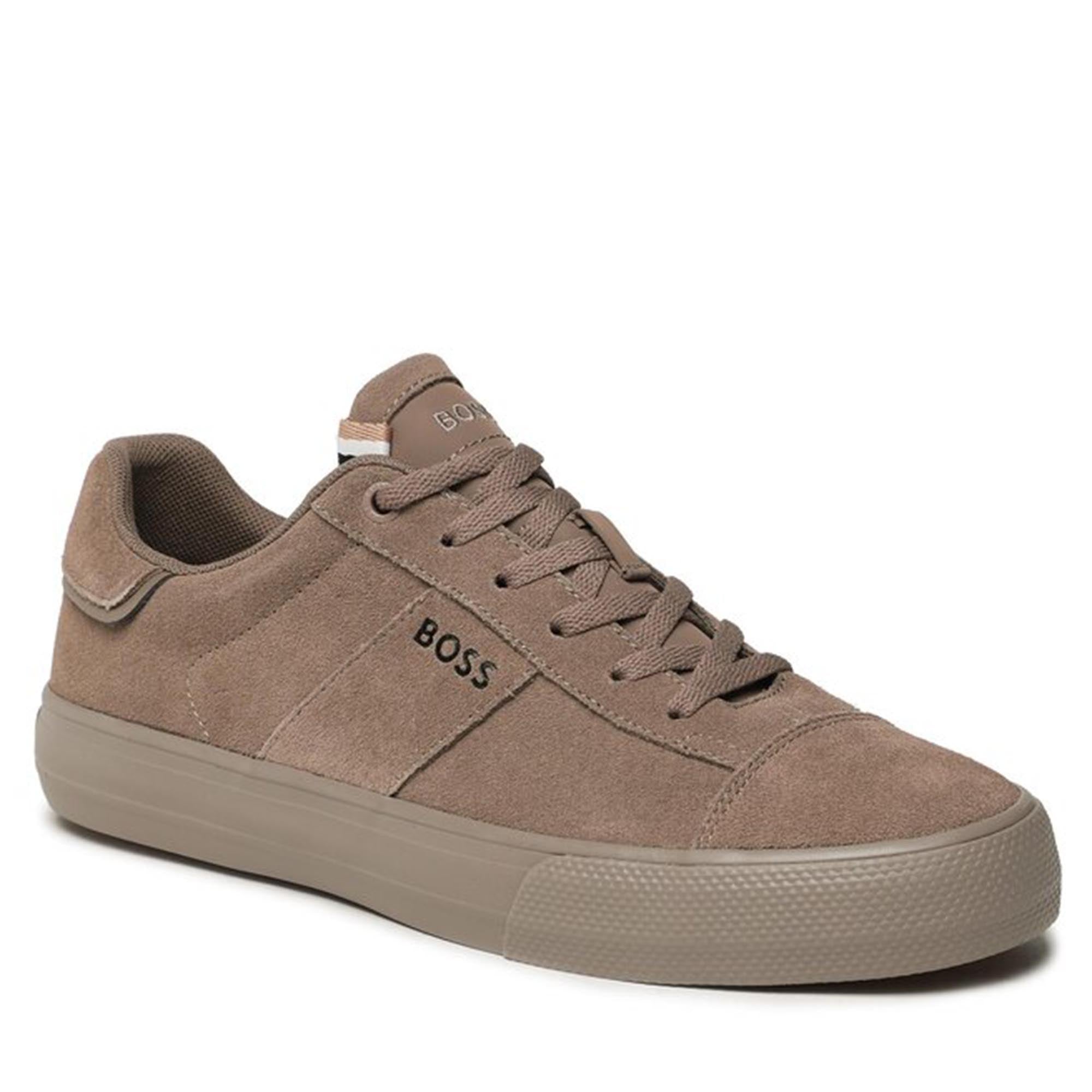 Boss Mens Aiden Tennis Sneakers Beige - BossSneakers