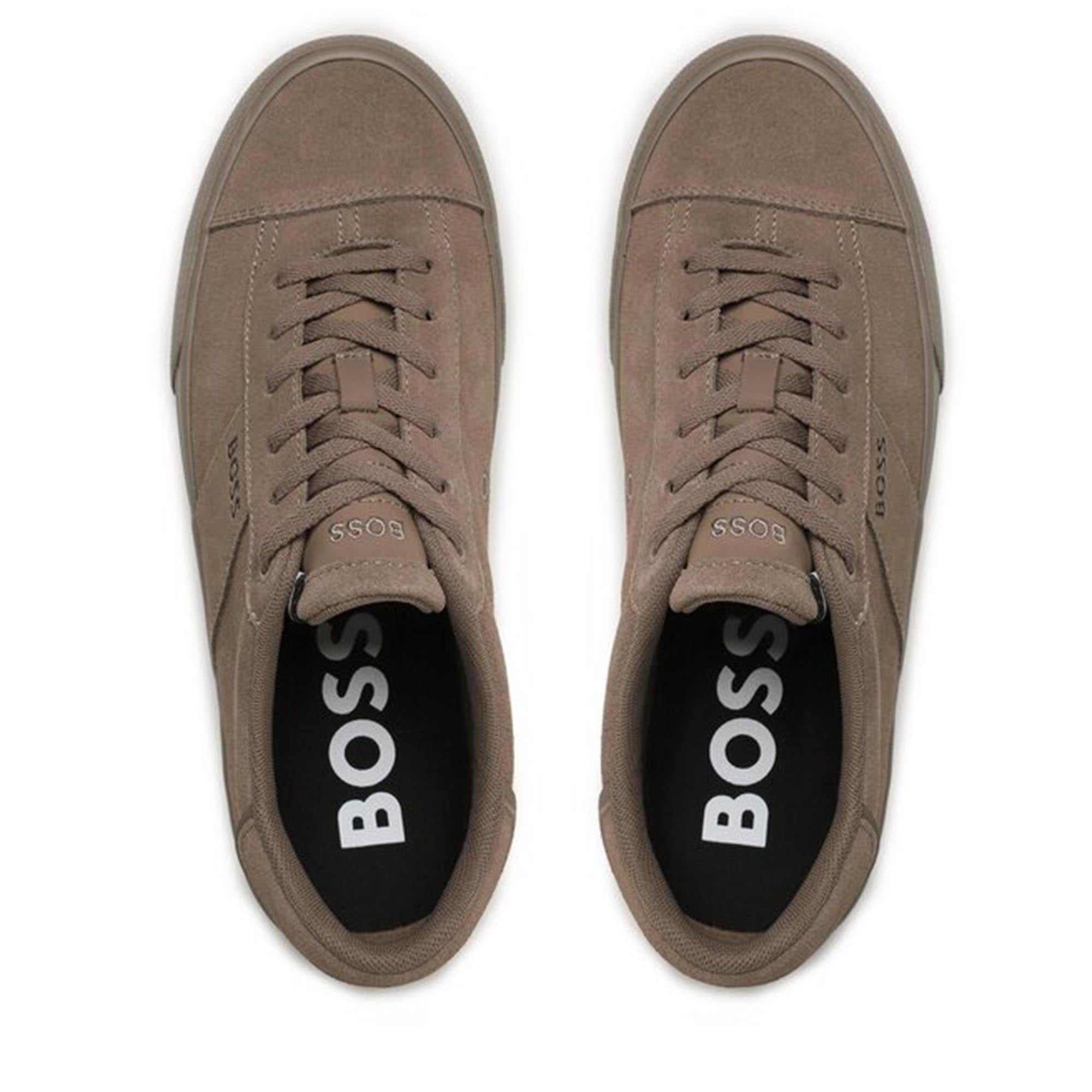 Boss Mens Aiden Tennis Sneakers Beige - BossSneakers