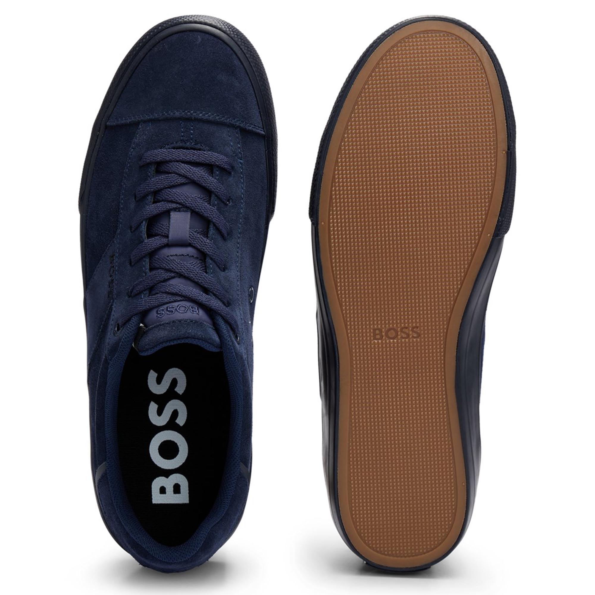 Boss Mens Aiden Tennis Sneakers Navy - BossSneakers