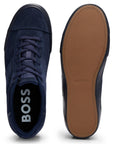 Boss Mens Aiden Tennis Sneakers Navy - BossSneakers