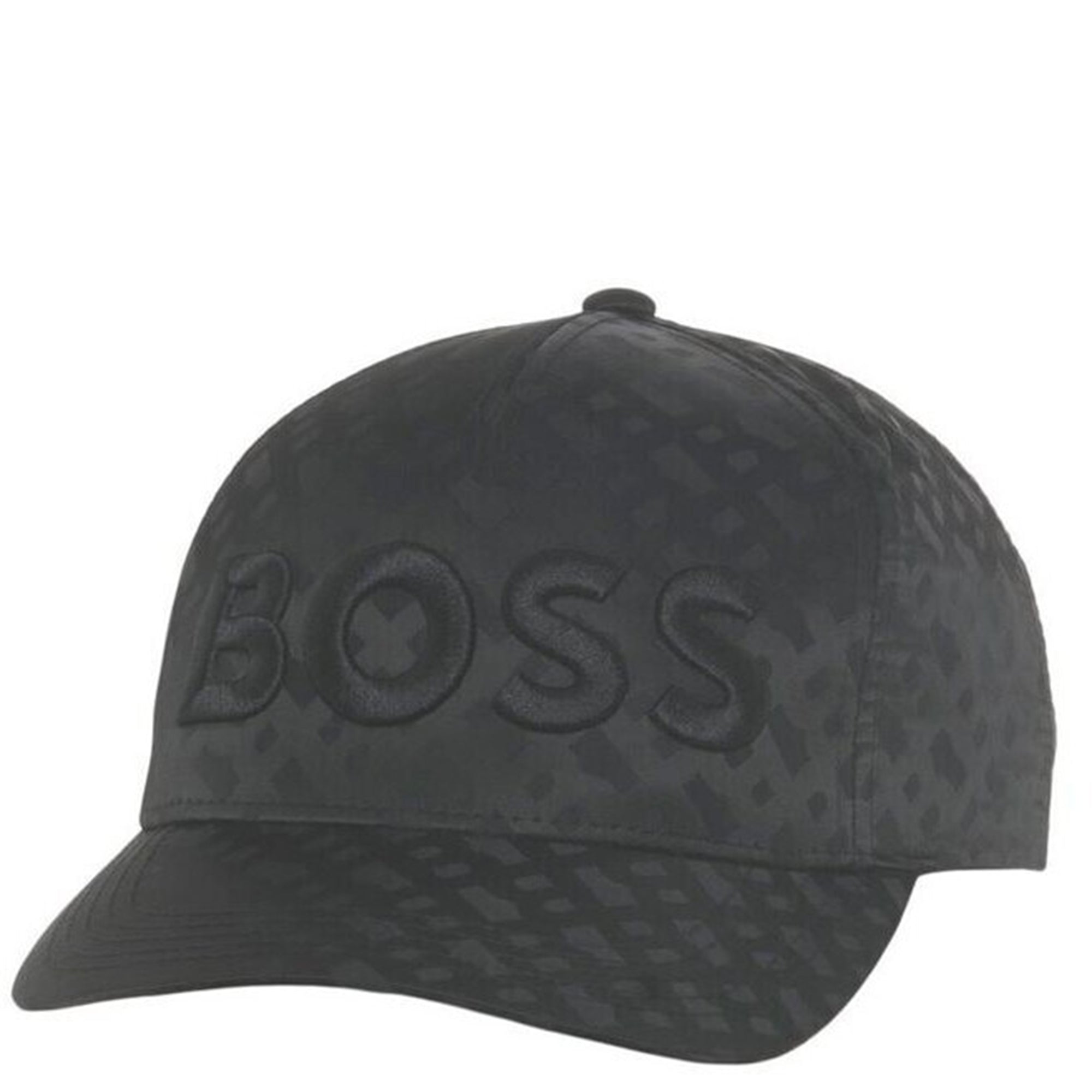 Boss Mens All Over Logo Cap Black - BossCaps