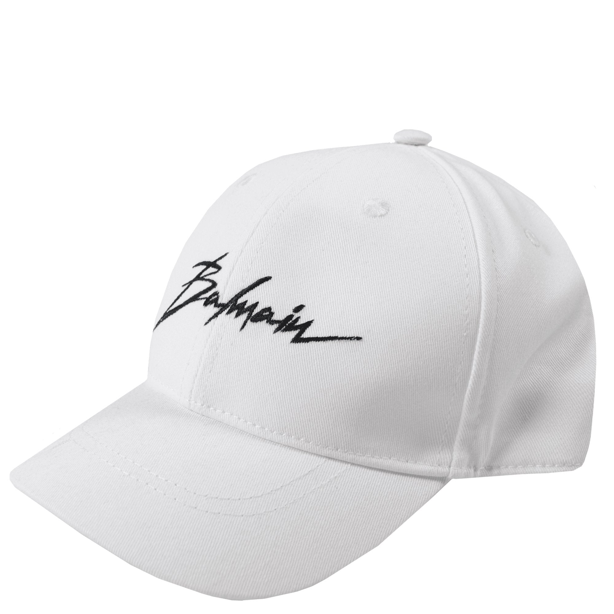Buy Balmain Boys Sketched Logo Cap - White | Maison Threads - Balmain KidsCaps
