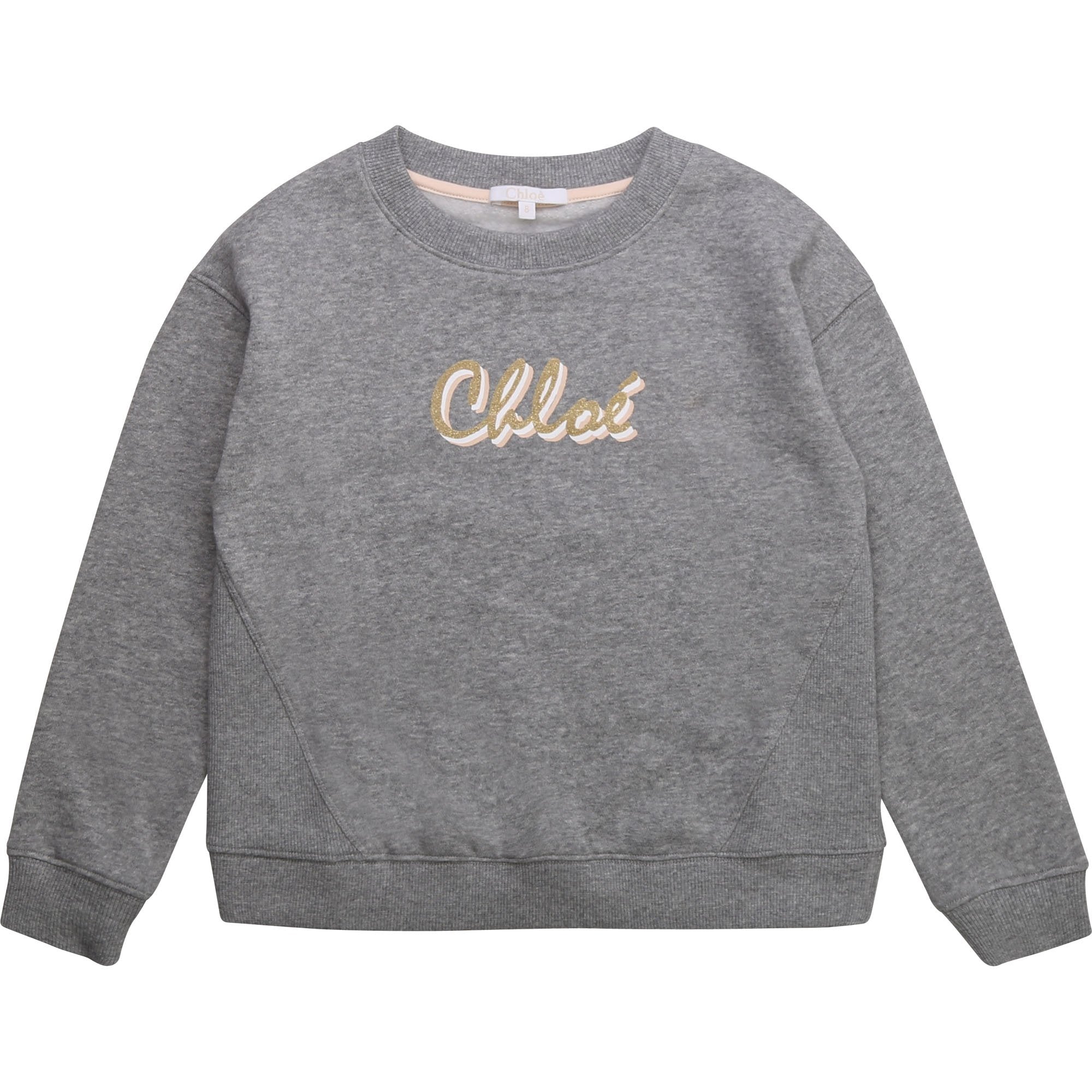 Chloe Girls Cotton Sweater Grey