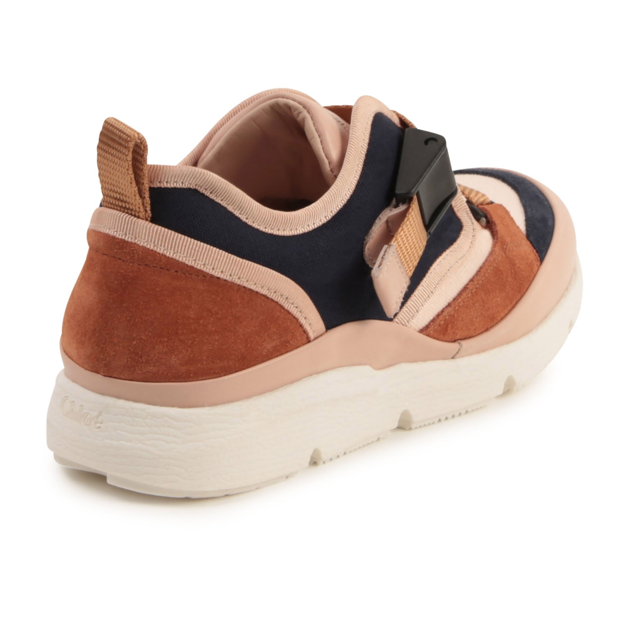 Chloe Girls Leather Trainers Pink
