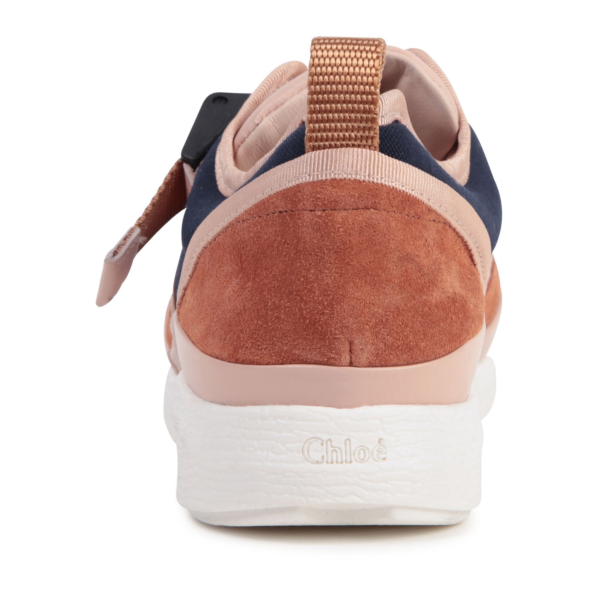 Chloe Girls Leather Trainers Pink