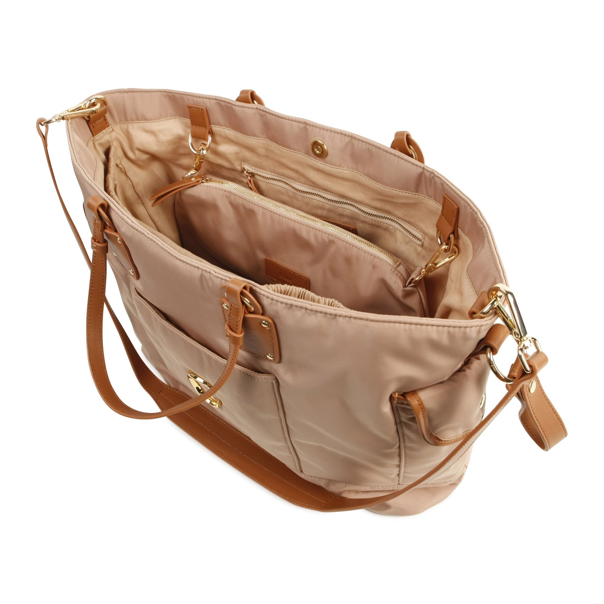 Chloe Womens Baby Changing Bag Beige