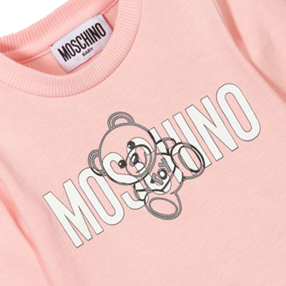 Moschino Baby Girl&#39;s Teddy T Shirt Pink