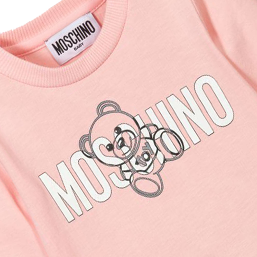 Moschino Baby Girl&#39;s Teddy T Shirt Pink