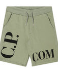 C.P Company Boys Bermuda Sweat Shorts Green - C.P. Company KidsShorts