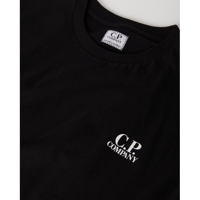 C.P Company Boys Cotton Logo T-shirt Black - C.P. Company KidsT-shirts