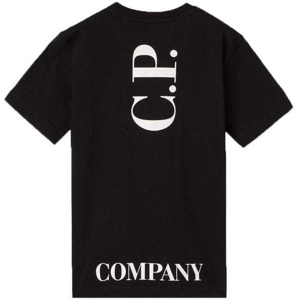 C.P Company Boys Cotton Logo T-shirt Black - C.P. Company KidsT-shirts