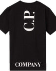 C.P Company Boys Cotton Logo T-shirt Black - C.P. Company KidsT-shirts