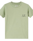 C.P Company Boys Cotton Logo T-shirt Green - C.P. Company KidsT-shirts