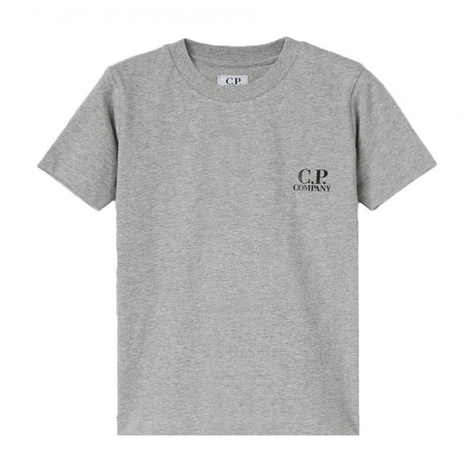 C.P Company Boys Cotton Logo T-shirt Grey - C.P. Company KidsT-shirts