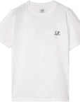 C.P Company Boys Cotton Logo T-shirt White - C.P. Company KidsT-shirts