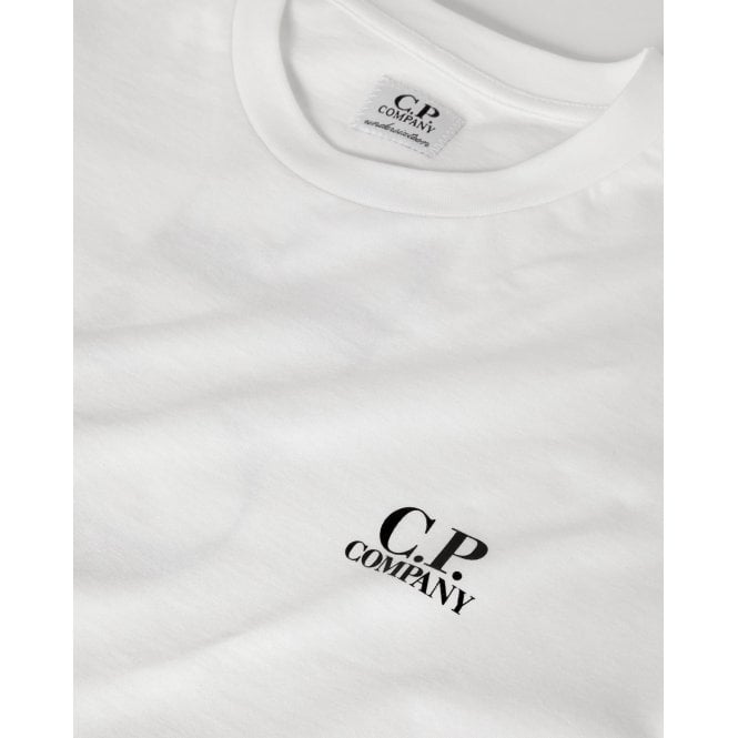 C.P Company Boys Cotton Logo T-shirt White - C.P. Company KidsT-shirts