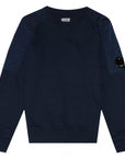 C.P Company Boys Crew Neck Sweatshirt Navy - C.P. Company KidsSweaters