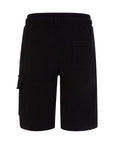 C.P Company - Boys Fleece Goggle Shorts Black - C.P. Company KidsShorts