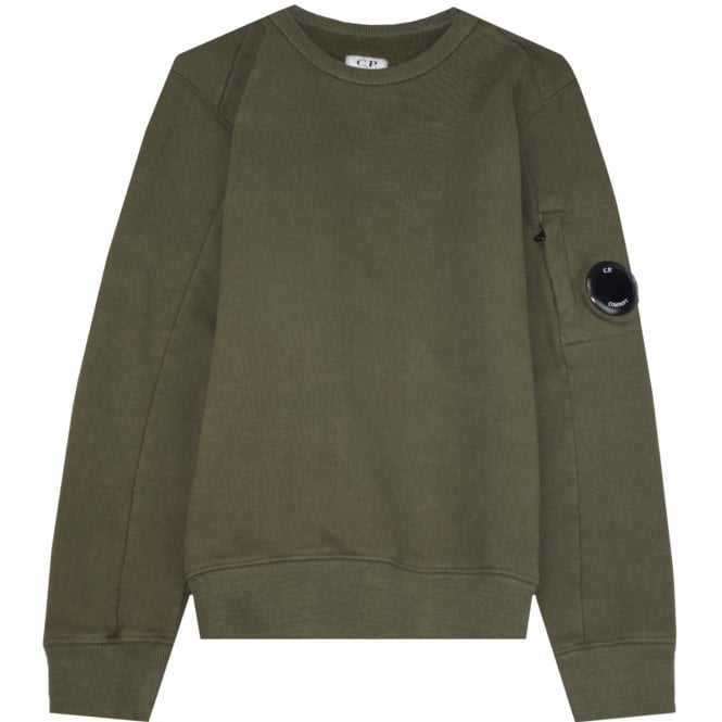 C.P Company Boys Fleece Sweater Khaki Green - C.P. Company KidsSweaters