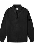 C.P Company Boys Gabardine Overshirt Black - C.P. Company KidsShirt Jackets