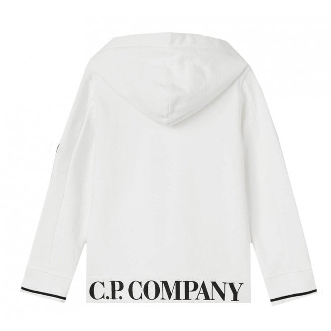 C.P Company Boys Logo Hoodie White - C.P. Company KidsHoodies