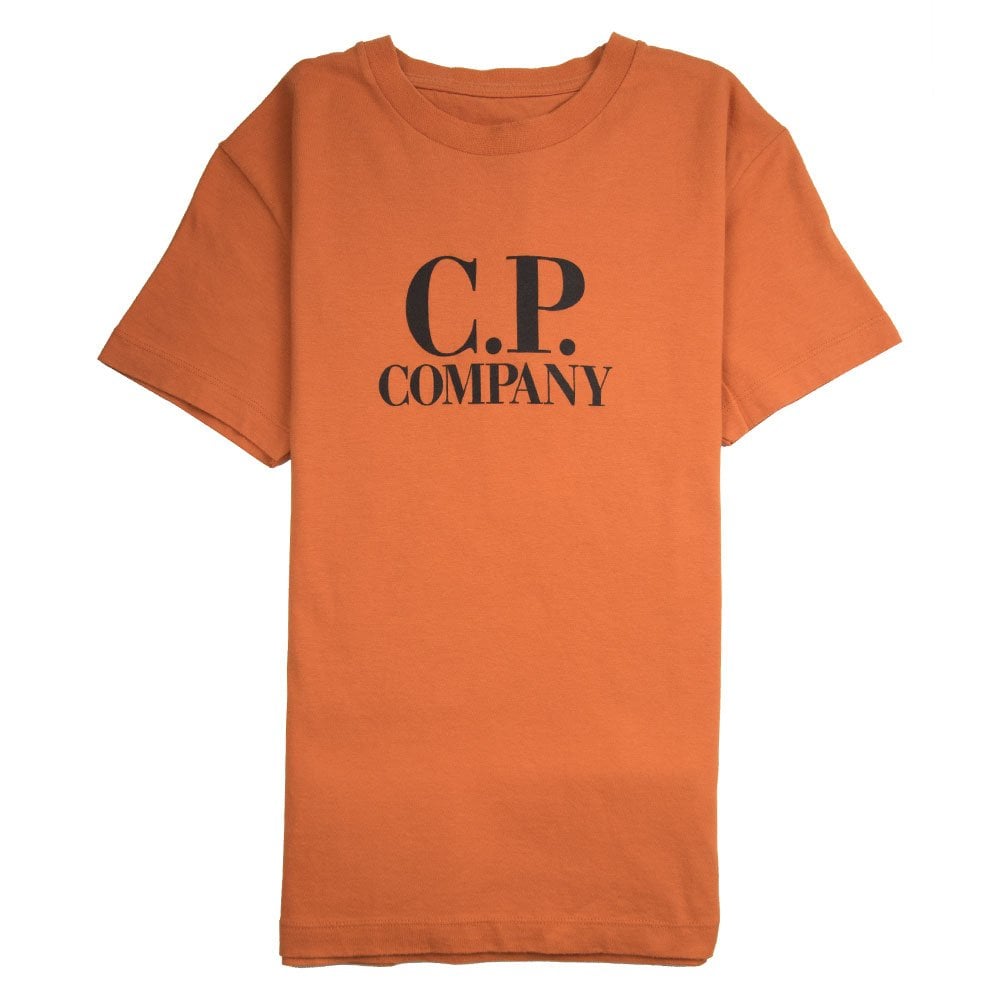 C.p Company Boys Logo Tshirt Orange - C.P. Company KidsT-shirts
