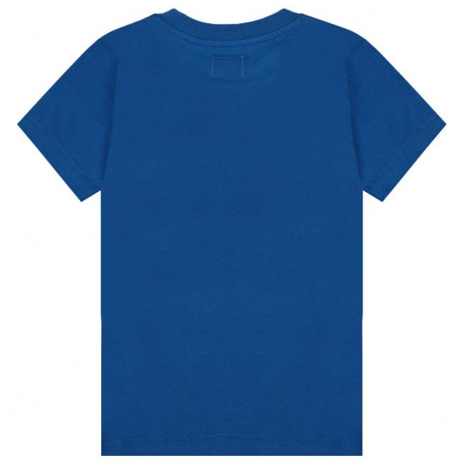 C.P Company Boys Total Eclipse Logo T-shirt Blue - C.P. Company KidsT-shirts