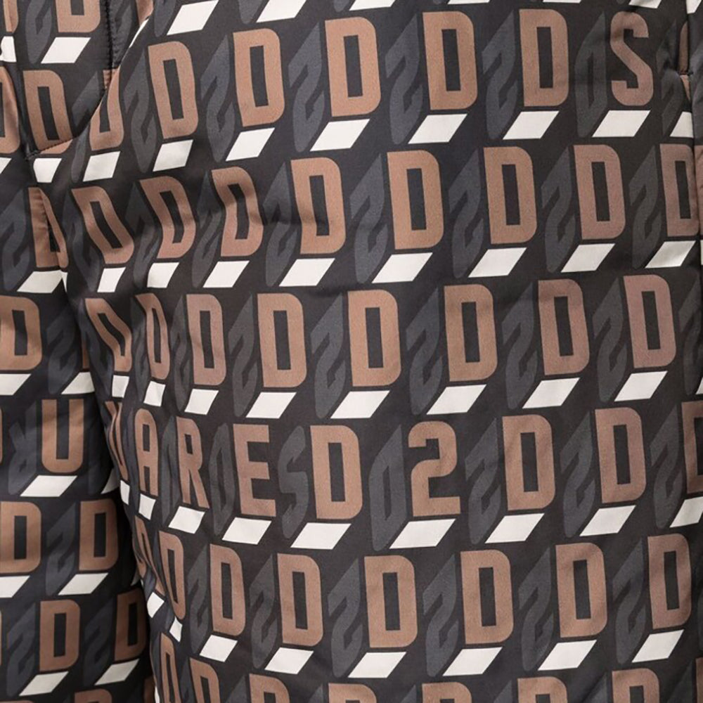 Dsquared2 Men’s Monogram Logo Swim Shorts Brown