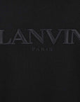 Lanvin Men's Logo Zip up Hoodie Black