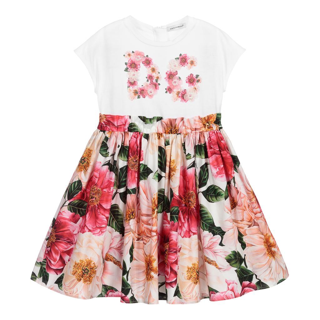 Dolce &amp; Gabbana Girls Flower Dress