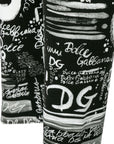 Dolce & Gabbana Girls Black Graffiti Leggings Black