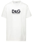 Dolce & Gabbana Large Embroidered Logo Shirt White
