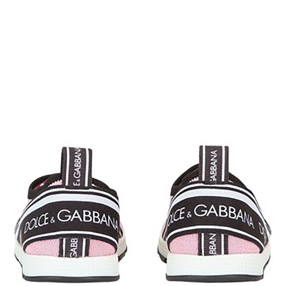 Dolce &amp; Gabbana Baby Logo Slip Ons Pink