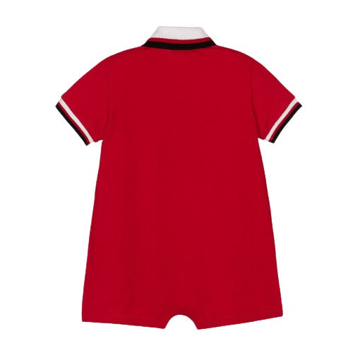 Dolce &amp; Gabbana Baby Boys Logo Baby-Grow Polo Red