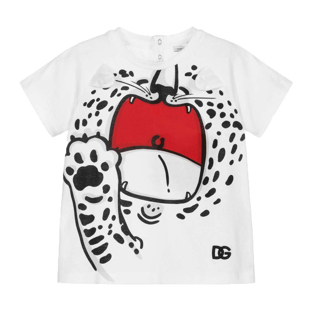 Dolce &amp; Gabbana Baby Boys Paw T-Shirt White