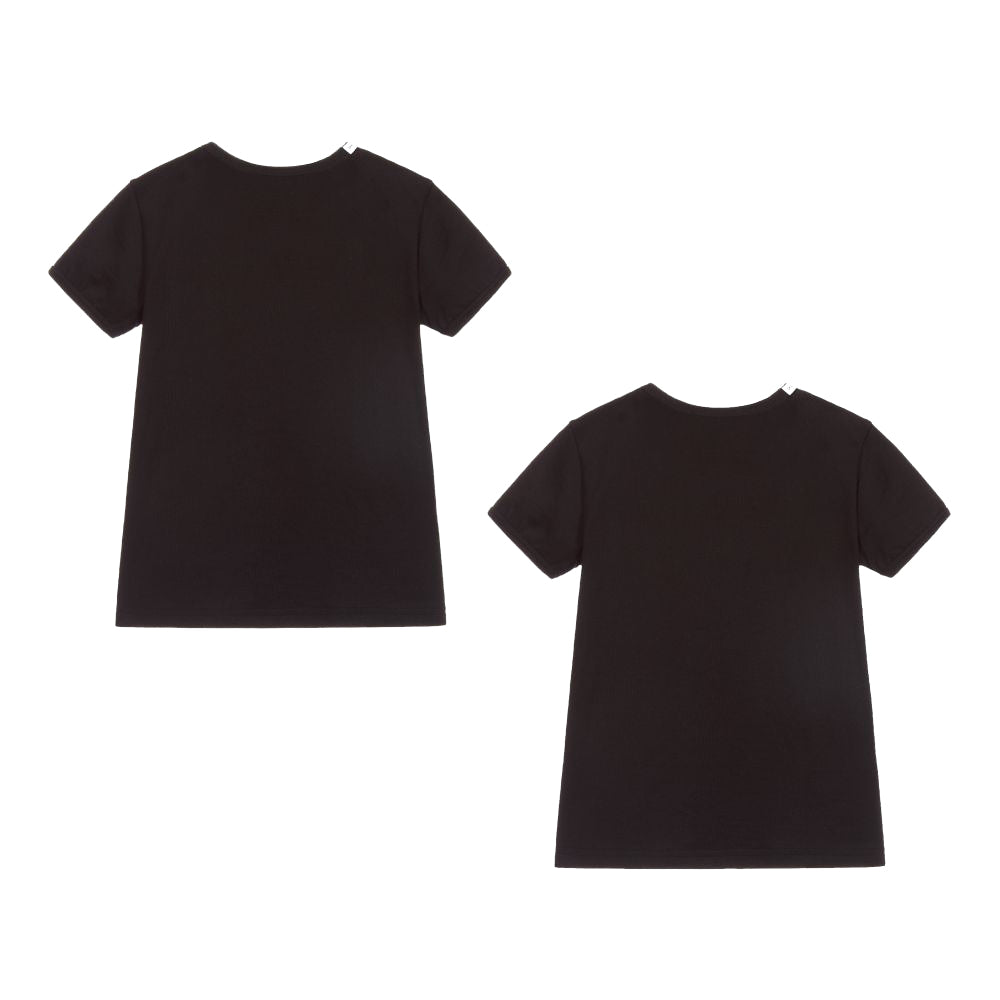 Dolce &amp; Gabbana Boys Twin-Pack Cotton T-Shirt Black