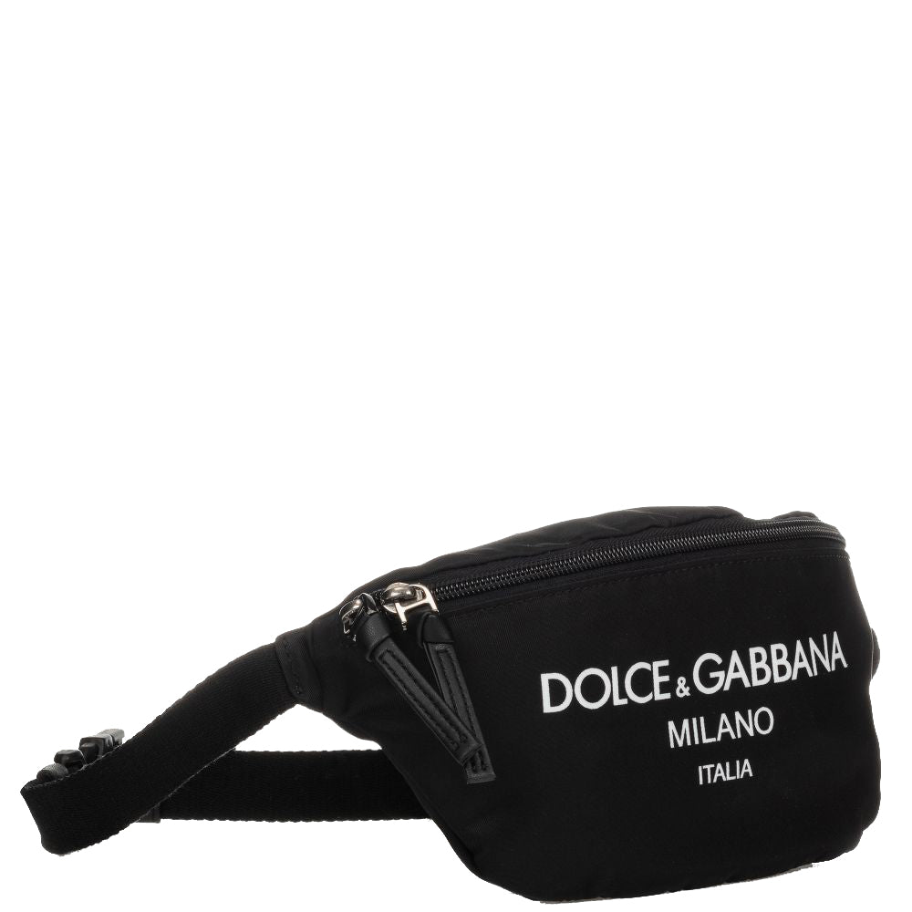 Dolce &amp; Gabbana Kids Logo Belt Bag (22cm) Black