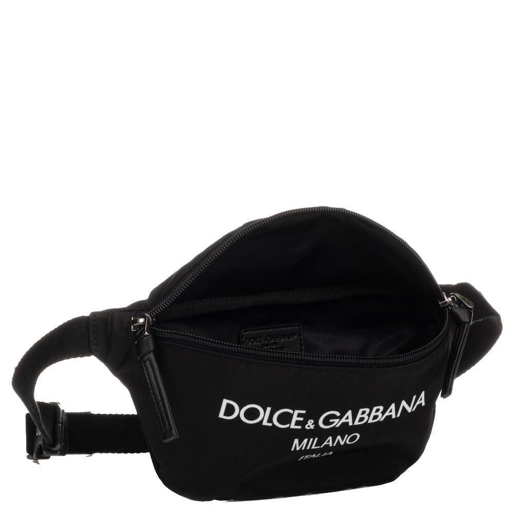 Dolce &amp; Gabbana Kids Logo Belt Bag (22cm) Black